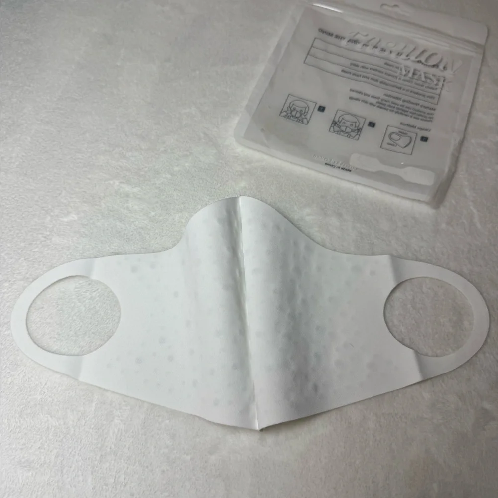NWT White Fashion Mask with Rhinestones